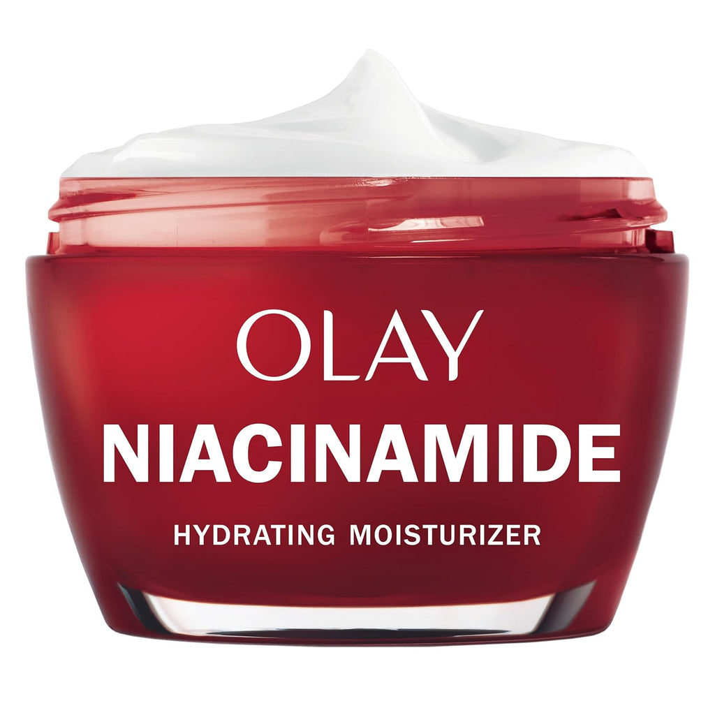 Olay Niacinamide Face Moisturizer, Strong & Firm Cream for Women, Anti-Aging, Anti-Wrinkle, Firming Skin Care, Evens, Hydrates to Repair Barrier, Recyclable Sustainable Eco Jar, Non-Greasy, 2 oz