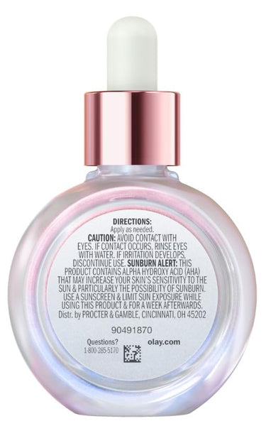 Olay Super Serum Night Repair, Fragrance-Free - Niacinamide, Peptide, Salicylic & Lactic Acid, Glycerin - 5-in-1 Skin Care Benefits - Hydrating, Evens Tone, Reduces Dark Spots, Anti-Aging, 1.0 Oz