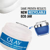 Olay Hylauronic Acid Face Mousturizer, Plump & Hydrate, Fragrance-Free - Hydrating Gel for Dry Skin Retain & Replenish Moisture, with Niacinamide - Recyclable Sustainable Eco Jar, Non-Greasy, 2 Oz