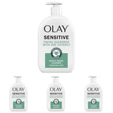 Olay Sensitive Facial Cleanser with Oat Extract Gentle Cream Cleanser, 16 fl oz