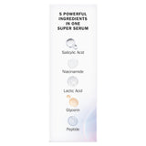 Olay Super Serum Night Repair, Fragrance-Free - Niacinamide, Peptide, Salicylic & Lactic Acid, Glycerin - 5-in-1 Skin Care Benefits - Hydrating, Evens Tone, Reduces Dark Spots, Anti-Aging, 1.0 Oz