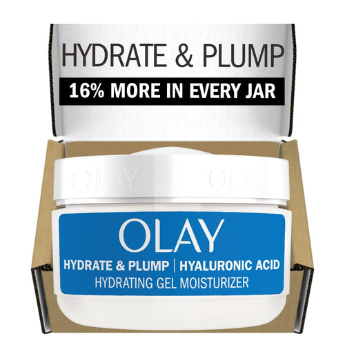 Olay Hyaluronic Acid Face Moisturizer, Instant Hydration for Women, Fragrance-Free - Dry Skin Solution, Glowing, Smoothing, Plumping, Renewing - Niacinamide, Amino Peptides 1.7 Oz