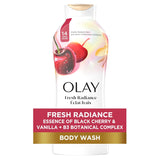 Olay Body Wash for Women, Hydrating & Moisturizing, Holiday Edition, With Plant Based Cleansers, B3 Complex, For All Skin Types, Champagne Blush with Berries Sugared Rim & Rose Petals Scent, 22 fl oz