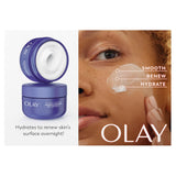 Olay Retinol 24 Face Moisturizer, Anti-Aging Night Cream for Women, Fragrance-Free, Non Greasy - Anti-Wrinkle, Smooth Fine Lines, Tightening, Hydrating Skin Care - Peptides, Glycerin, 1.7 Oz