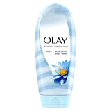 Olay Moisture Ribbons Body Wash with Shea and Notes of Jasmine Petals, 18 fl oz, (Pack of 4)