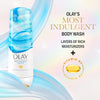 Olay Body Wash for Women, Indulgent Moisture, 24hr Moisturizing & Nourishing Formula, Infused with Vitamin B3 Complex, Luxurious Fragrances, Elderberry & Almond Cream Scent, 20 fl oz