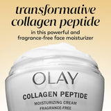 Olay Collagen Peptide Face Moisturizer, Firm & Smooth Cream -Fragrance-Free - Hydrating, Firming, Anti-Aging, Anti-Wrinkle, Firming, Smoothing - Recyclable Sustainable Eco Jar, Non-Greasy, 2 Oz