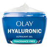 Olay Hylauronic Acid Face Mousturizer, Plump & Hydrate, Fragrance-Free - Hydrating Gel for Dry Skin Retain & Replenish Moisture, with Niacinamide - Recyclable Sustainable Eco Jar, Non-Greasy, 2 Oz