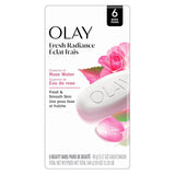 Olay Beauty Bar, Fresh Radiance, Nourishing & Refreshing Formula, Pampering for Smooth & Gentle Skin, Vitamin B3 Complex, Essence of Rose Water Scent, 3.17 oz (Pack of 6)