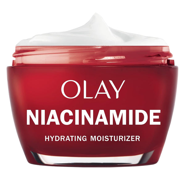 Olay Niacinamide Face Moisturizer, Strong & Firm Cream for Women, Anti-Aging, Anti-Wrinkle, Firming Skin Care, Evens, Hydrates to Repair Barrier, Recyclable Sustainable Eco Jar, Non-Greasy, 2 oz