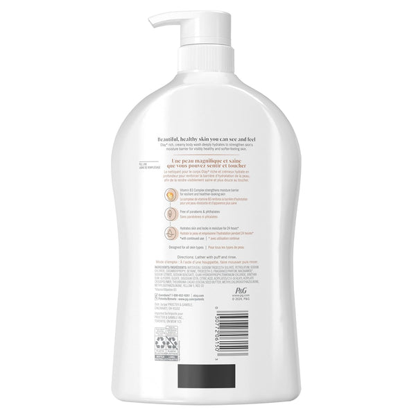 Olay Body Wash for Women, Fresh Radiance, Refreshing & Renewing, Made with Plant Based Cleansers, B3 Botanical Complex, For All Skin Types, Peach & Cherry Blossom Scent, 33 fl oz