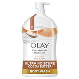 Olay Body Wash for Women, Fresh Radiance, Refreshing & Renewing, Made with Plant Based Cleansers, B3 Botanical Complex, For All Skin Types, Peach & Cherry Blossom Scent, 33 fl oz