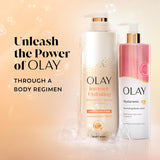 Olay Body Wash for Women, Intensely Hydrating, Pro-Hyaluronic Acid Serum Complex, Renews Moisture, Vitamin B3 Lameller Technology, For All Skin Types, Mandarin Summer Fizz Scent, 20 fl oz