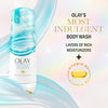 Olay Body Wash for Women, Indulgent Moisture, 24hr Moisturizing & Nourishing Formula, Infused with Vitamin B3 Complex, Luxurious Fragrances, Elderberry & Almond Cream Scent, 20 fl oz