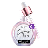 Olay Super Serum Night Repair, Fragrance-Free - Niacinamide, Peptide, Salicylic & Lactic Acid, Glycerin - 5-in-1 Skin Care Benefits - Hydrating, Evens Tone, Reduces Dark Spots, Anti-Aging, 1.0 Oz