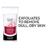 Olay Makeup Remover Wipes, Regenerist Micro-Exfoliating Wet Cleansing Cloths, Facial Cleanser for Women - Exfoliates, Refreshes, Smooths Texture, Travel Approved, 30 ct - 3 Pack