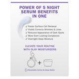 Olay Super Serum Night Repair, Fragrance-Free - Niacinamide, Peptide, Salicylic & Lactic Acid, Glycerin - 5-in-1 Skin Care Benefits - Hydrating, Evens Tone, Reduces Dark Spots, Anti-Aging, 1.0 Oz