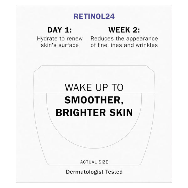 Olay Retinol 24 Face Moisturizer, Anti-Aging Night Cream for Women, Fragrance-Free, Non Greasy - Anti-Wrinkle, Smooth Fine Lines, Tightening, Hydrating Skin Care - Peptides, Glycerin, 1.7 Oz