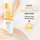 Olay Body Wash for Women, Indulgent Moisture, 24hr Moisturizing & Nourishing Formula, Infused with Vitamin B3 Complex, Luxurious Fragrances, Elderberry & Almond Cream Scent, 20 fl oz
