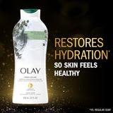 Olay Body Wash for Women, Fresh Radiance, Refreshing & Renewing, Made with Plant Based Cleansers, B3 Botanical Complex, For All Skin Types, Rose Water & Sweet Nectar Scent, 33 fl oz (Pack of 4)