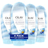 Olay Moisture Ribbons Body Wash with Shea and Notes of Jasmine Petals, 18 fl oz, (Pack of 4)