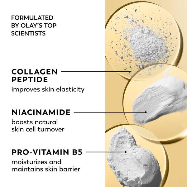 Olay Collagen Peptide Face Moisturizer, Firm & Smooth Cream -Fragrance-Free - Hydrating, Firming, Anti-Aging, Anti-Wrinkle, Firming, Smoothing - Recyclable Sustainable Eco Jar, Non-Greasy, 2 Oz