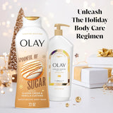 Olay Body Wash for Women, Hydrating & Moisturizing, Holiday Edition, With Plant Based Cleansers, B3 Complex, For All Skin Types, Champagne Blush with Berries Sugared Rim & Rose Petals Scent, 22 fl oz