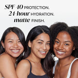 Olay Complete+ Face Moisturizer with Sunscreen SPF 40, For Sensitive Skin, Broad Spectrum Sun Protection, Fragrence-Free - No White Cast on All Tones, Nourishes Moisture Barrier - Ceramides, 6 Oz