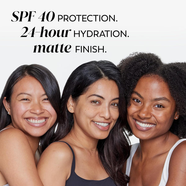 Olay Complete+ Face Moisturizer with Sunscreen SPF 40, For Sensitive Skin, Broad Spectrum Sun Protection, Fragrence-Free - No White Cast on All Tones, Nourishes Moisture Barrier - Ceramides, 6 Oz